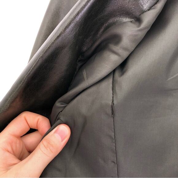 VTG INC International Concepts Leather Jacket Deep Green M - Picture 7 of 10